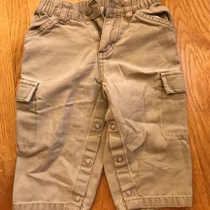 Baby Gap Khaki Snap Leg 12-18 months